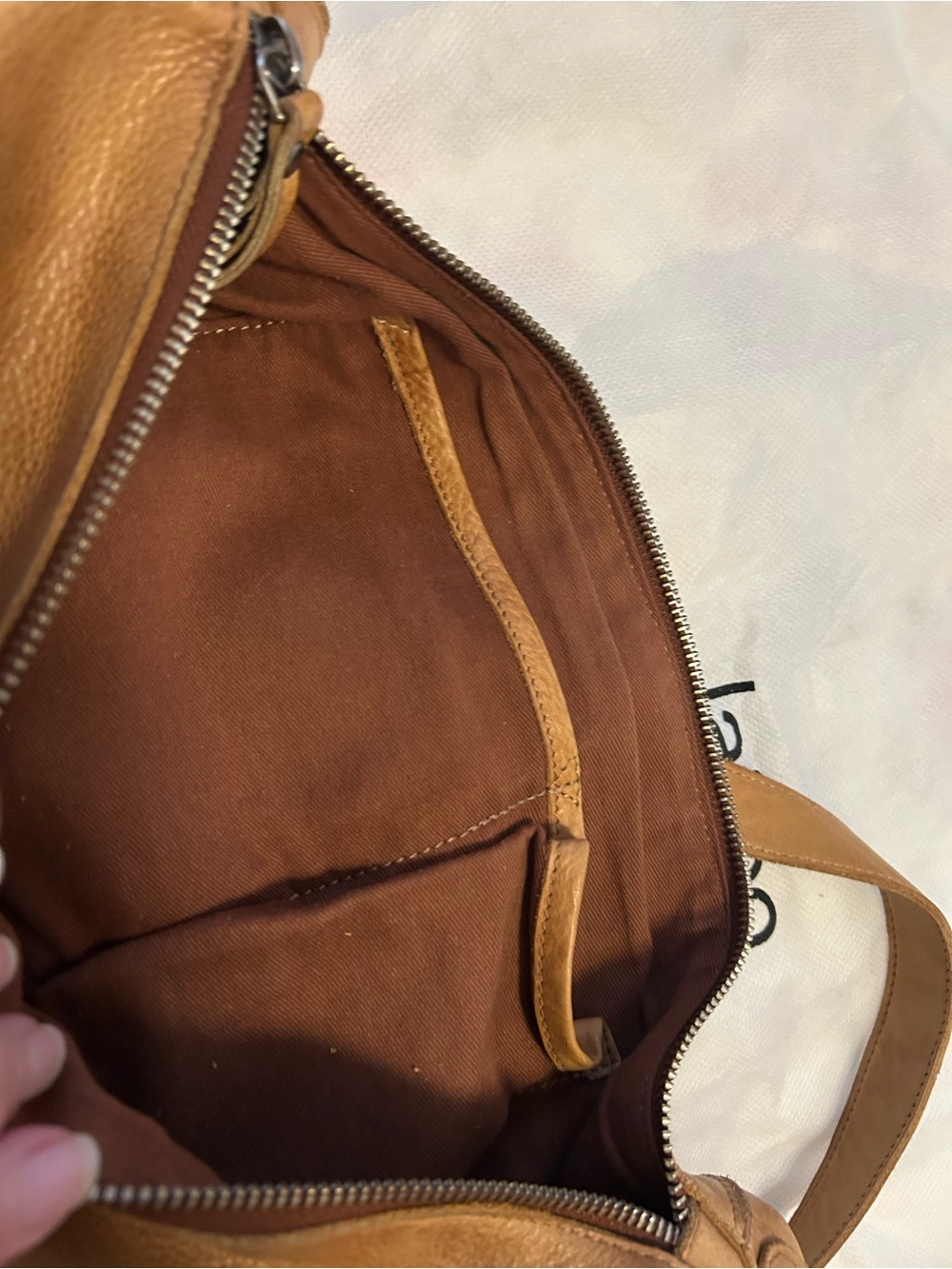 Latico Cognac Leather Callie Crossbody Shoulder Bag - Picture 6 of 7